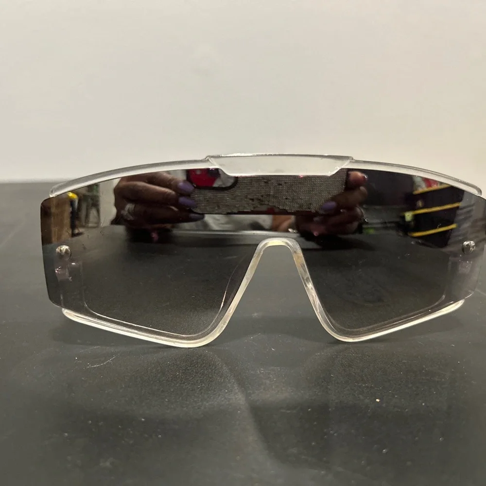 Stylish Black and Silver Wearable Tech Glasses